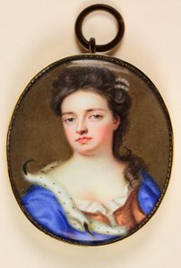Queen Anne (akvarel na pergamenu) od Jean the Younger Petitot