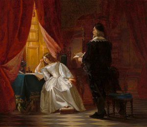Královna Kristina a nejvyšší kancléř Axel Oxenstierna od Jeanette Moller