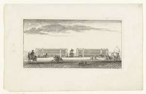 Pohled na Place Louis XV v Paříži Vues de Paris (název série) Pohledy na Paříž (název série) od Jeanne Françoise Ozanne