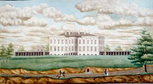 Bílý dům ve Washingtonu Obraz od Jeffersona Vaila (1743-1826) 1821 Blerancourt, Musee Franco American od Jefferson Vail