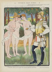 Múzy Rolanda Berlínského. Ilustrace pro Le Rire od Jehan Testevuide