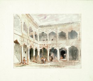Nádvoří paláce Infantado v Guadalajara (Španělsko)