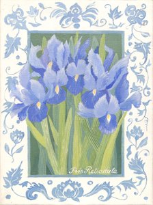 Blue Iris (akryl) od Jennifer Abbott