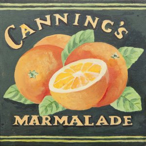 Etiketa na plechovku od marmelády Cannings (akryl) od Jennifer Abbott