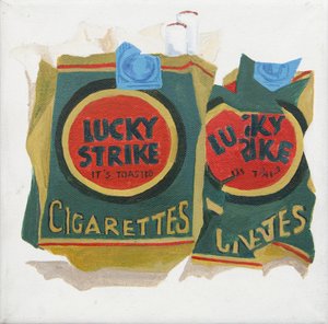 Zelené balení Lucky Strike (akrylové) od Jennifer Abbott