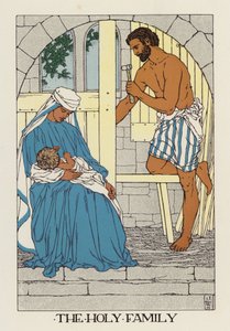 Svatá rodina (barevná litografie) od Jenny Wylie