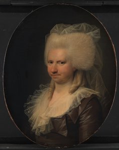 Charlotte Sophie Gerner, rozená Rasch, manželka Henrika Gernera od Jens Juel