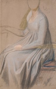 Studie kostýmů k portrétu hraběnky Agnete Marie Rosencrone od Jens Juel