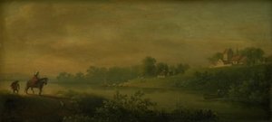 Brod na úpatí kostela od Jens Juel