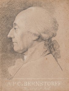 Portrét státníka A.P. Bernstorff od Jens Juel