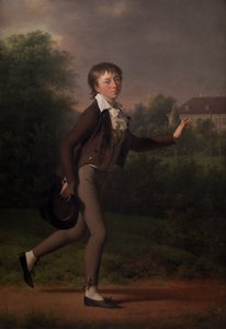 Běžící chlapec. Marcus Holst von Schmidten od Jens Juel
