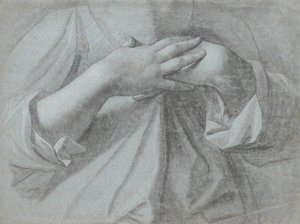 Studie páru rukou zkřížených na hrudi od Jens Juel