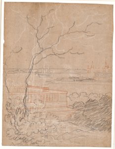 Pohled z Marienlystu na Kronborg od Jens Juel
