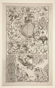 Ornamentální groteskní design od Jeremias Wolff