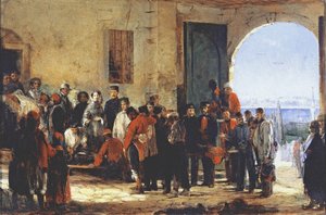 Krymská válka: zdravotní sestra Florence Nightingale v nemocnici Scutari v Turecku, 1856