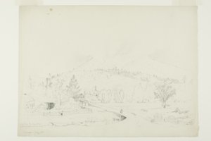 Mlha na horách od Jervis McEntee