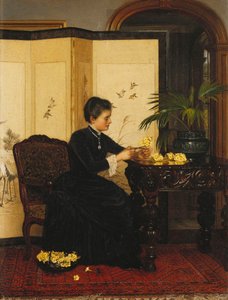 Lady Making Posies z Primroses