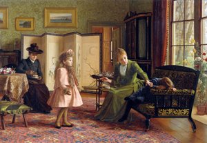Když se poprvé setkáme par Hayllar, Jessica (1858-1940). Olej na plátně, rozměr: 45,7x66