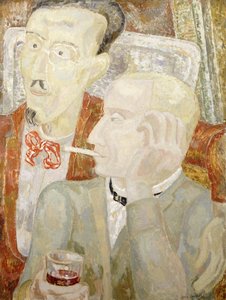 Rozhovor ve společnosti Cagnes, c. 1931 (olej na gessoboardu)