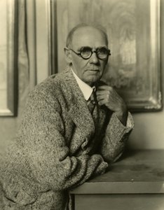 Colin Campbell Cooper umělec, kolem 1905-1931 (želatinová stříbrná fotografie) od Jessie Tarbox Beals
