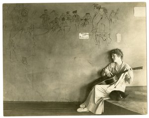 Garret Grace Godwinové, Greenwich Village, New York, USA, cca 1917-18 (želatinová stříbrná fotografie) od Jessie Tarbox Beals