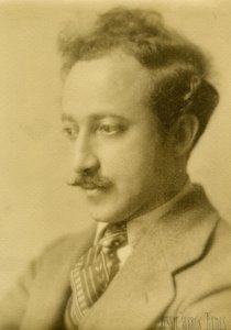 Joseph Auslander, básník, kolem 1925-27 (želatinová stříbrná fotografie) od Jessie Tarbox Beals