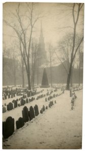 Old Granary Burying Ground Boston, USA, cca 1902-10 (želatinová stříbrná fotografie) od Jessie Tarbox Beals