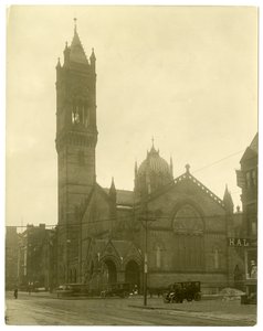 Old South Church, Boston, USA, cca 1902-10 (želatinová stříbrná fotografie) od Jessie Tarbox Beals