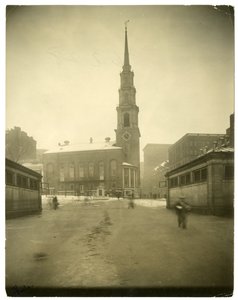 Park Street Church, USA, cca 1902-10 (želatinová stříbrná fotografie) od Jessie Tarbox Beals