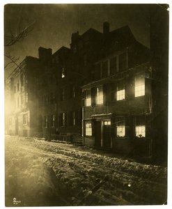 Pinckney Street, Boston, Mass, USA, cca 1902-10 (želatinová stříbrná fotografie) od Jessie Tarbox Beals