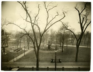 The Common, Boston, USA, cca 1902-10 (želatinová stříbrná fotografie) od Jessie Tarbox Beals