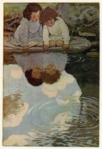 Looking-Glass River (barevné lito) od Jessie Willcox Smith