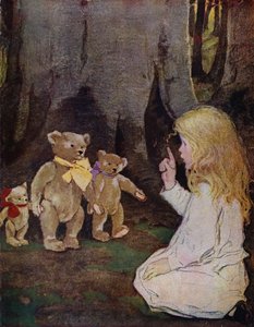 Tři medvědi (barva litho)