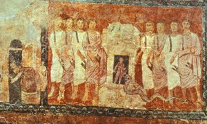 Baalovi proroci na hoře Karmel (tempera na omítce) od Jewish School