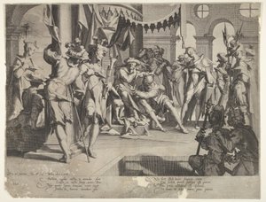 The Judge Bias Shedding Tears, deska IX od Thronus Justitiæ, 1605