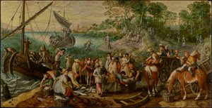 Zázračný tah ryb od Joachim Beuckelaer