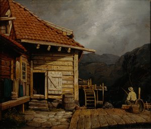 Mill by Svartidiket (olej na plátně)