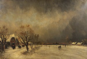 V sevření zimy, kolem roku 1900 od Joachim Hierschl-Minerbi