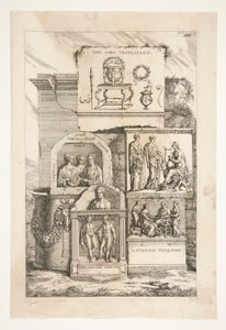Římské reliéfy s nápisy od Joachim von Sandrart