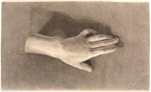 Studie sádrové ruky od Joakim Frederik Skovgaard
