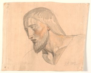 Studie hlavy od Joakim Frederik Skovgaard
