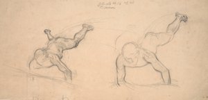 Dvě studie lezoucích chlapců (nebo létajících andělů) od Joakim Frederik Skovgaard