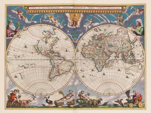 Le grand atlas, ou cosmographie Blauiane, en laquelle est exactement descritte le terre, la mer, et le ciel, vol.I od Joan Blaeu