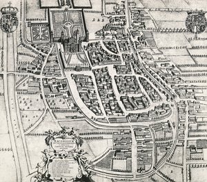 Mapa Racconigi, rytina od Joan Blaeu (1596-1673), Itálie od Joan Blaeu