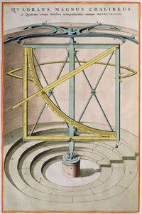 Quadrans Magnus Chalibeus stránka z Atlas Major, 1662 od Joan Blaeu