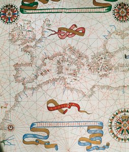 Mapa Evropy a pobřeží severní Afriky, 1587