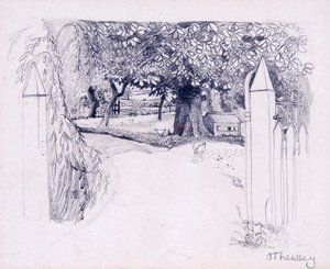 Brána do statku,2000,tužka od Joan Thewsey
