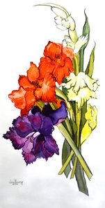 Gladioli, 2011 od Joan Thewsey