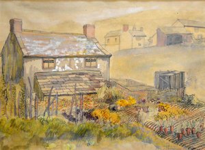 Moorland Cottage, 2014 (pero, inkoust a akvarel) od Joan Thewsey