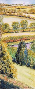 Suffolk Landscape, pohled z okna, 2000 od Joan Thewsey